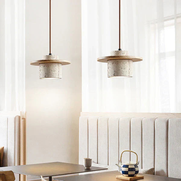Norvo | EarthLuxe krystallampe - Luksuriøs travertin design krystallampe