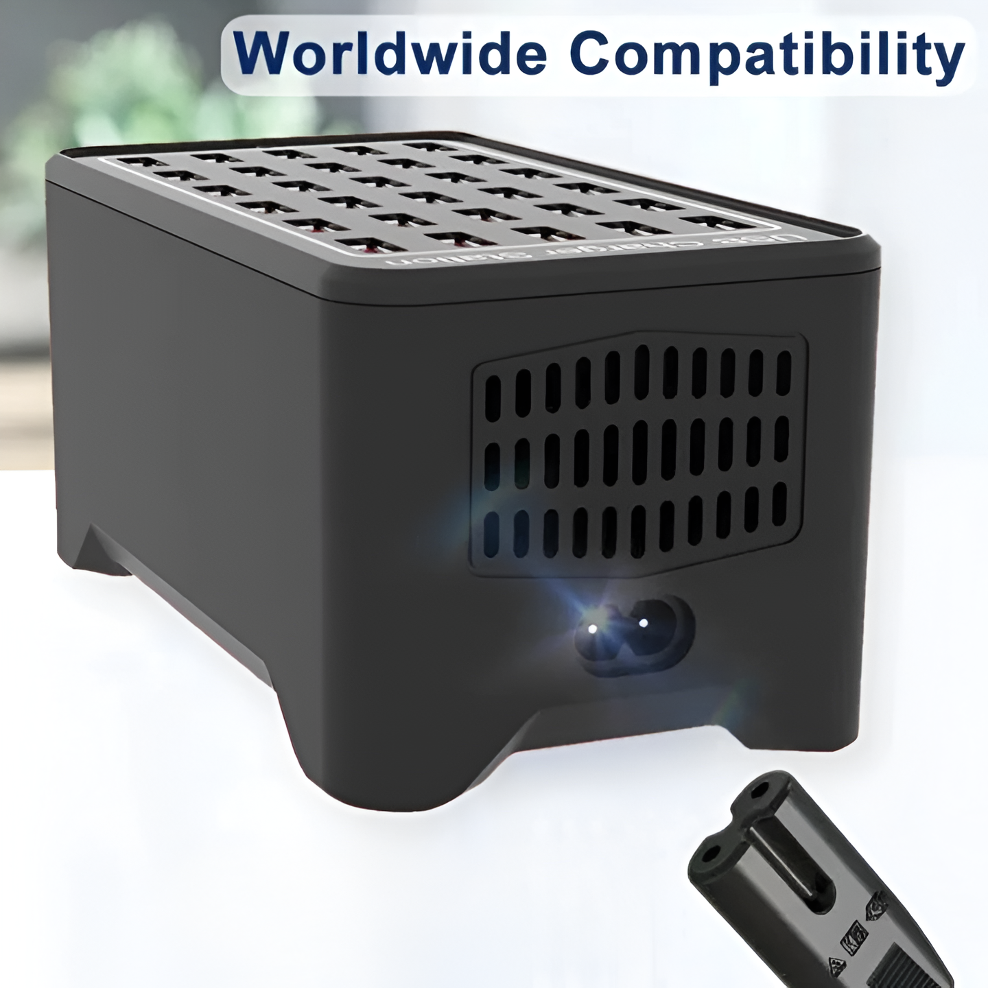 Norvo | PowerPort Pro – Universell Multi-USB Laderstasjon med 30 Porter (150W Utgang)