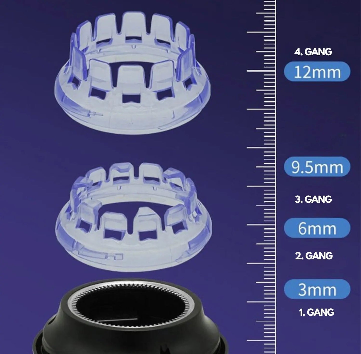 Norvo | EdgePro | Trådløs hårklipper – Presisjonstrimmer, USB-ladbar