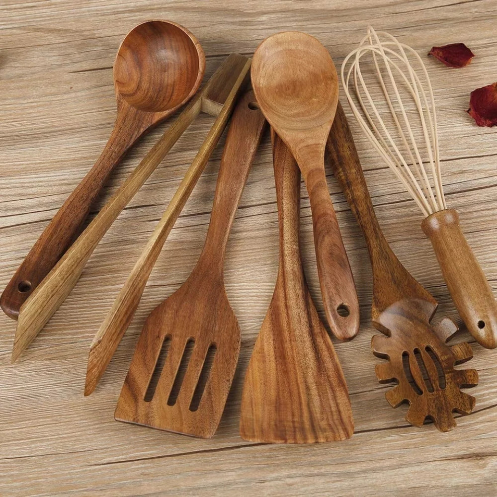 Norvo | Tre Cooking Utensils Set Teak Non Stick
