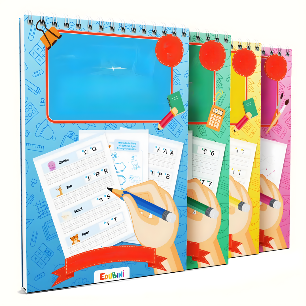 Norvo | Barnehage Arbeidsbok Gjenbrukbare Øvinghefter Lære Bokstaver Tall