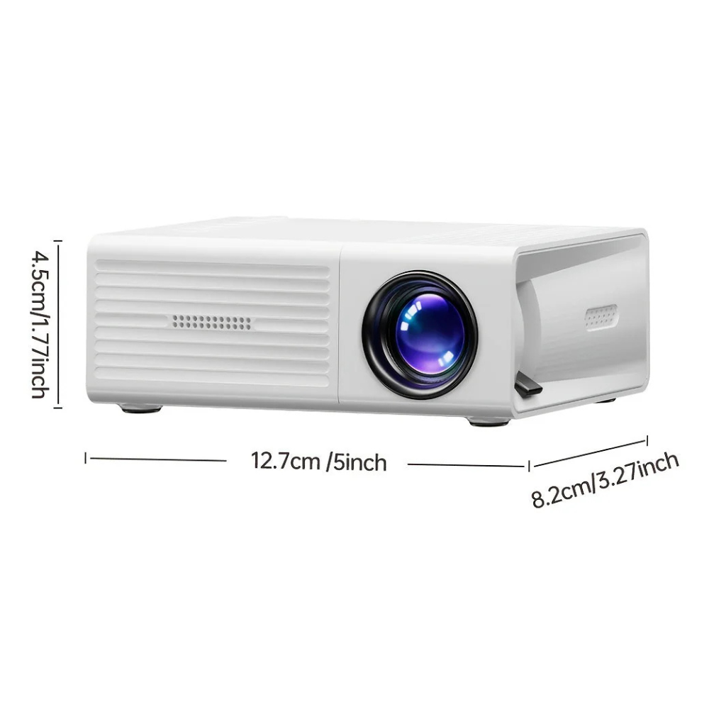 Norvo | Projektor Bærbar Mini HD LED Hjemmekino Utendørs 3000 Lumen
