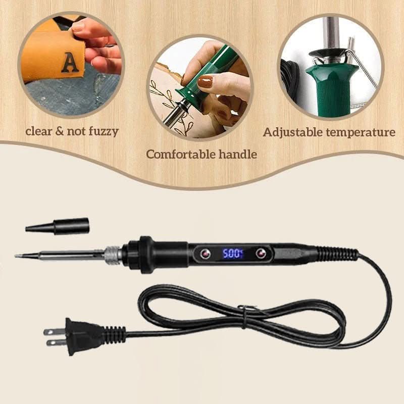 Norvo | stykke Brenning & Gravering Verktøy | Justerbar Temperatur | DIY Håndverkssett | Tre, Lær & Metall