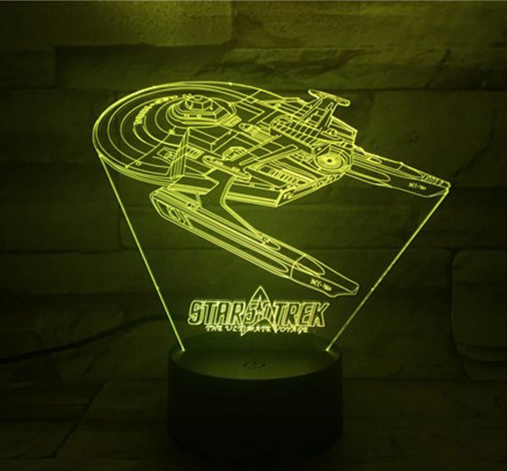 Norvo | Star Trek 3D optisk illusjonslampe