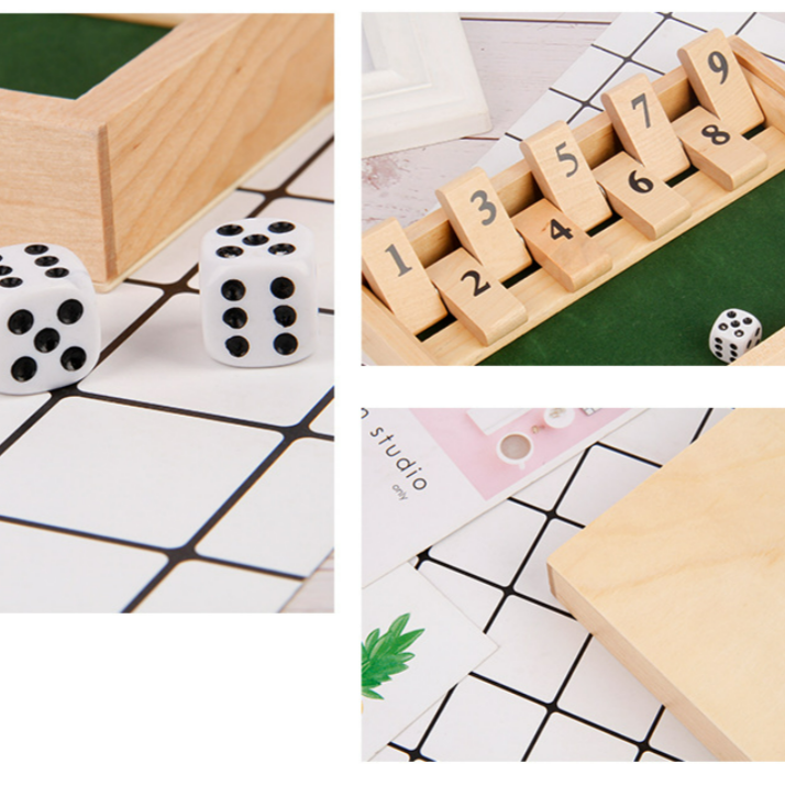 Norvo | Shut The Box Spill - Morsomt Bordmatspill for Voksne & Barn