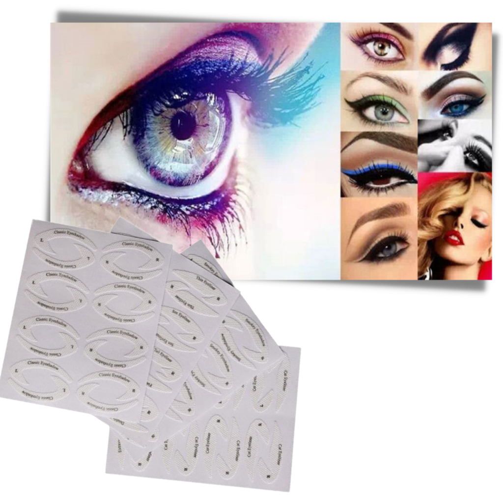 Pakke med raske eyeliner-sjablonger