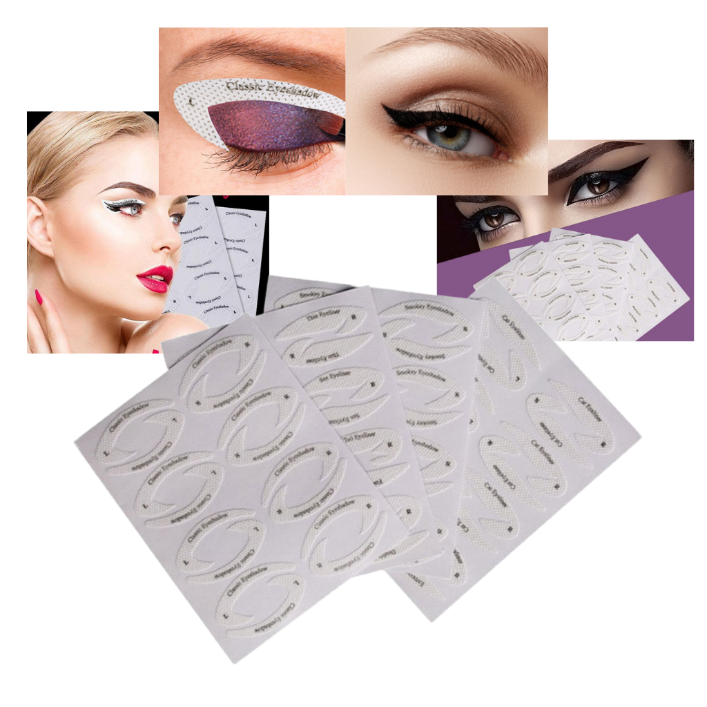 Pakke med raske eyeliner-sjablonger