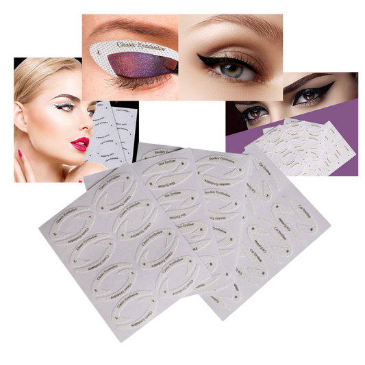 Pakke med raske eyeliner-sjablonger