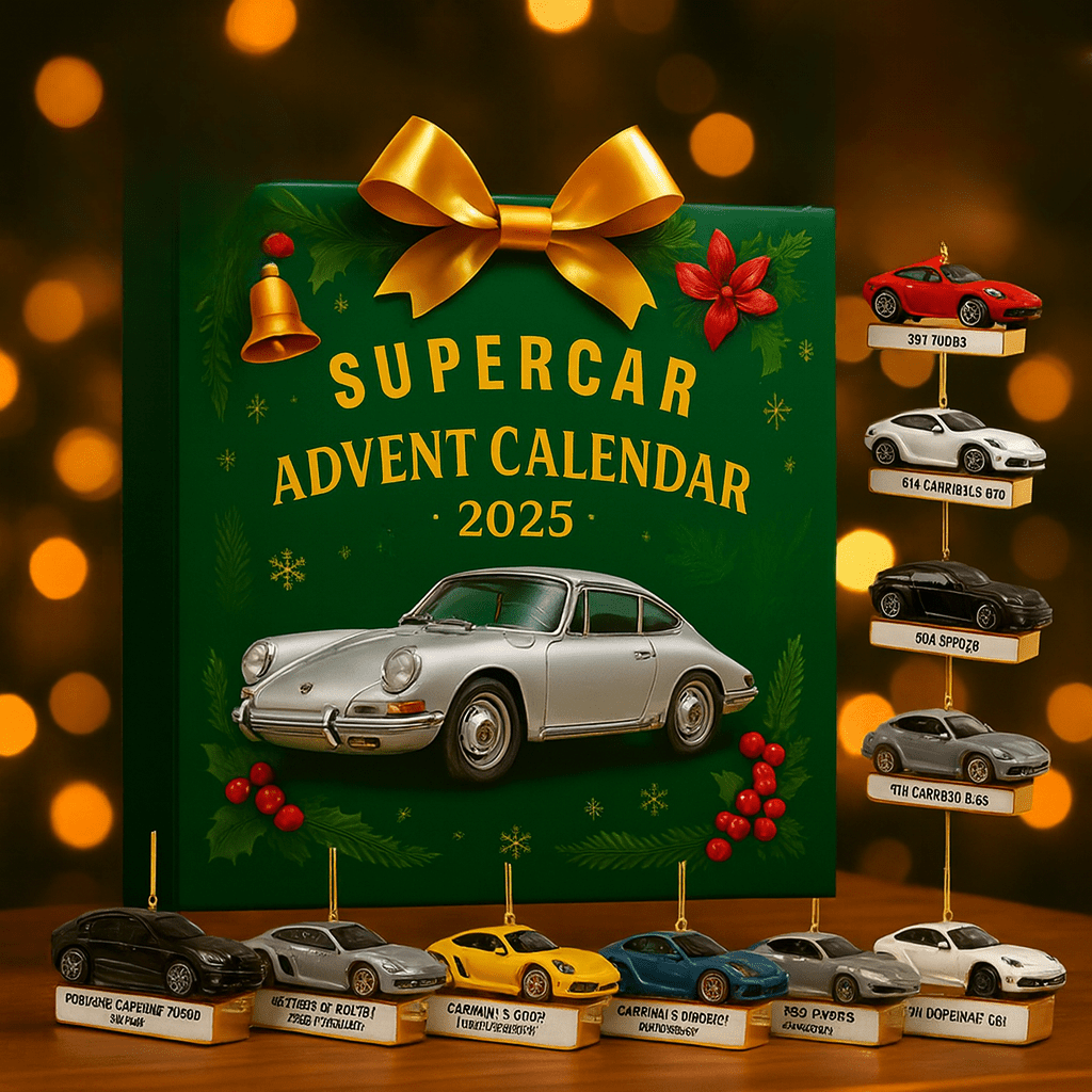 Norvo | Begrenset Superbil Adventskalender med 24 Presise Miniatyrmodeller