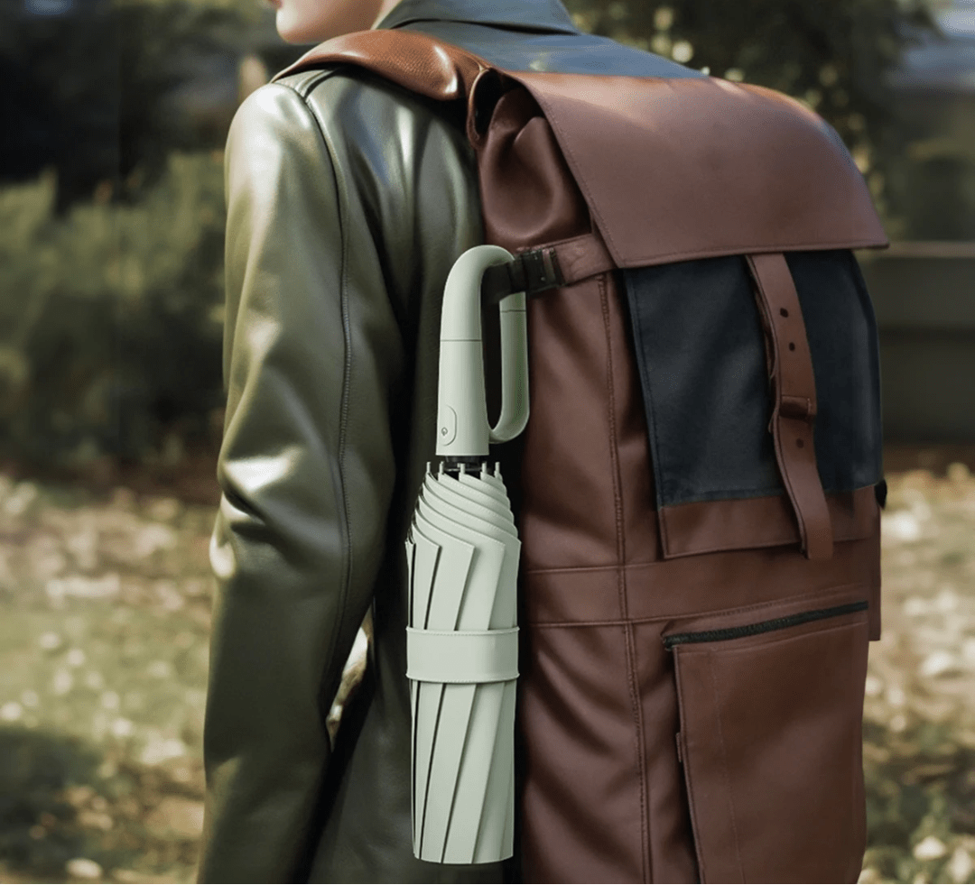 Norvo | Automatisk Kompakt Paraply, Bygget for Sterk Vind