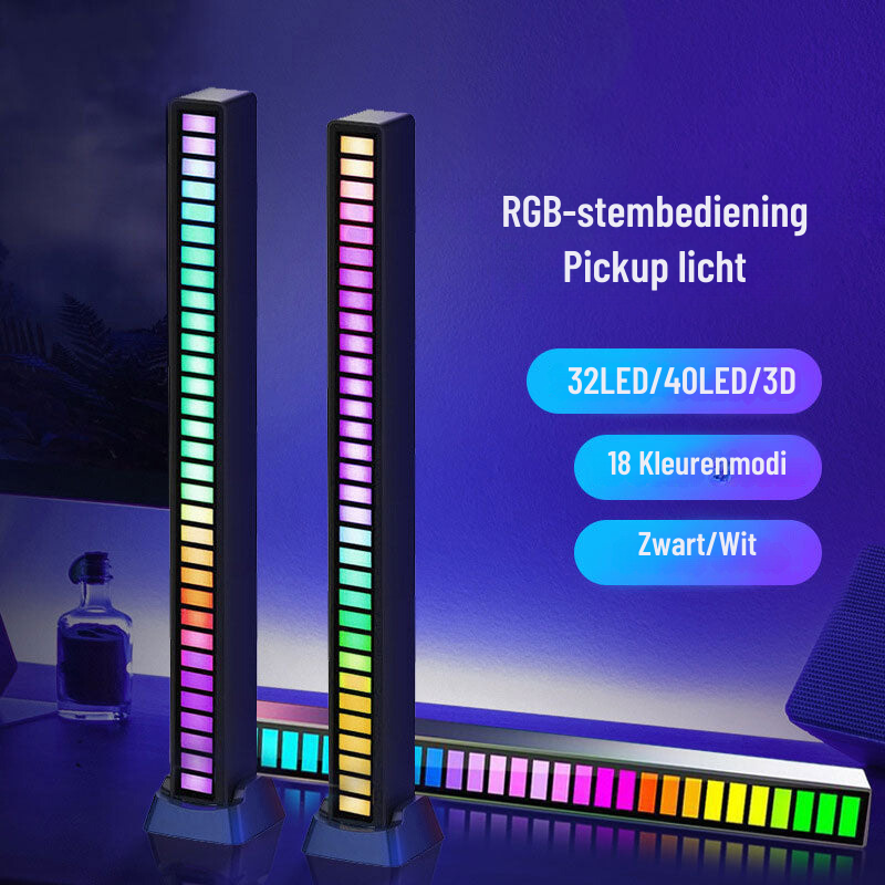 Norvo | Smart Lydaktivert RGB Lyslist | Musikk Synk LED Ambient Belysning