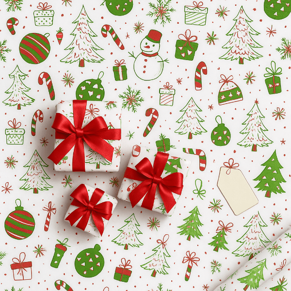 Norvo | Bærekraftig gaveinnpakning sett med satengbånd for alle anledninger