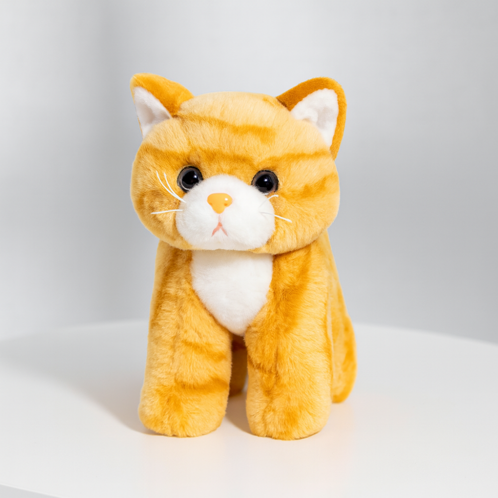 Norvo | Realistisk Katt Plysdyr Myk Stuffet Kattungedukke Barns Gave