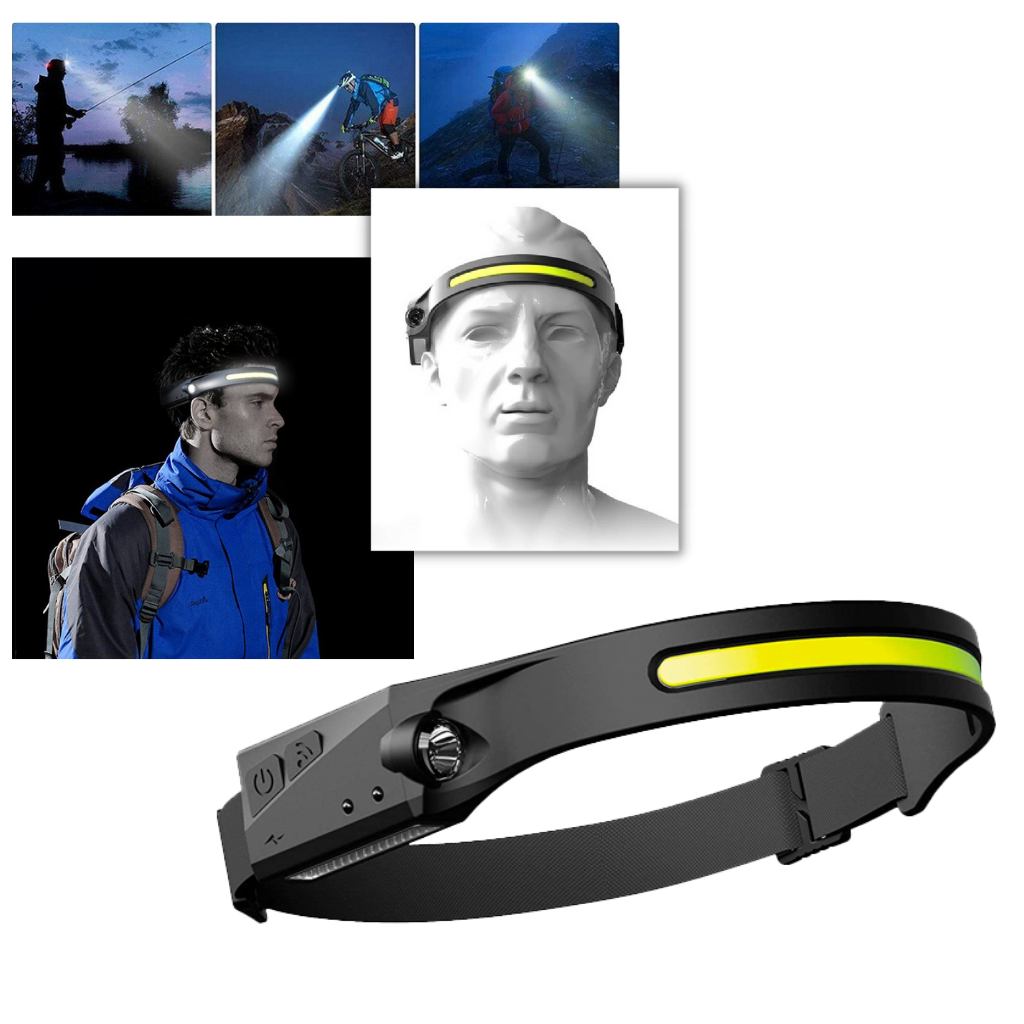 Oppladbar LED-hodelykt