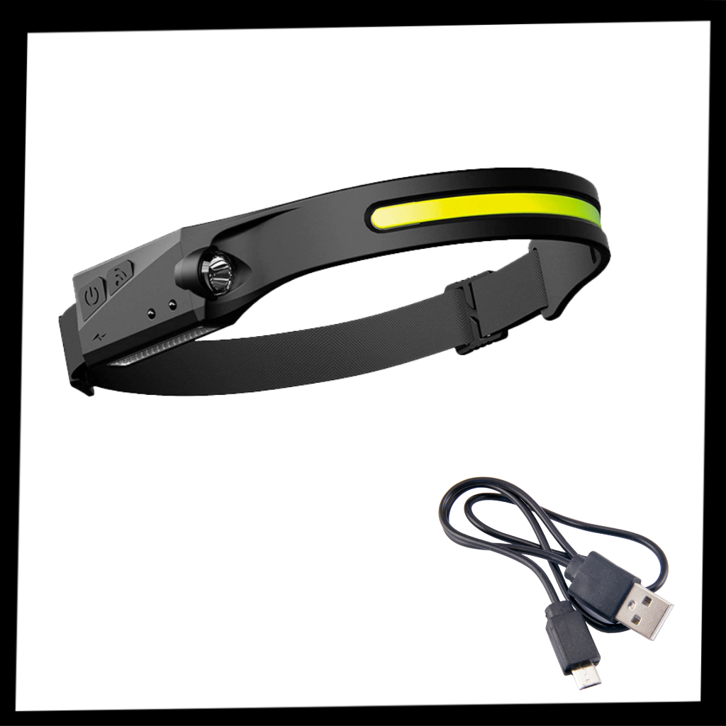 Oppladbar LED-hodelykt