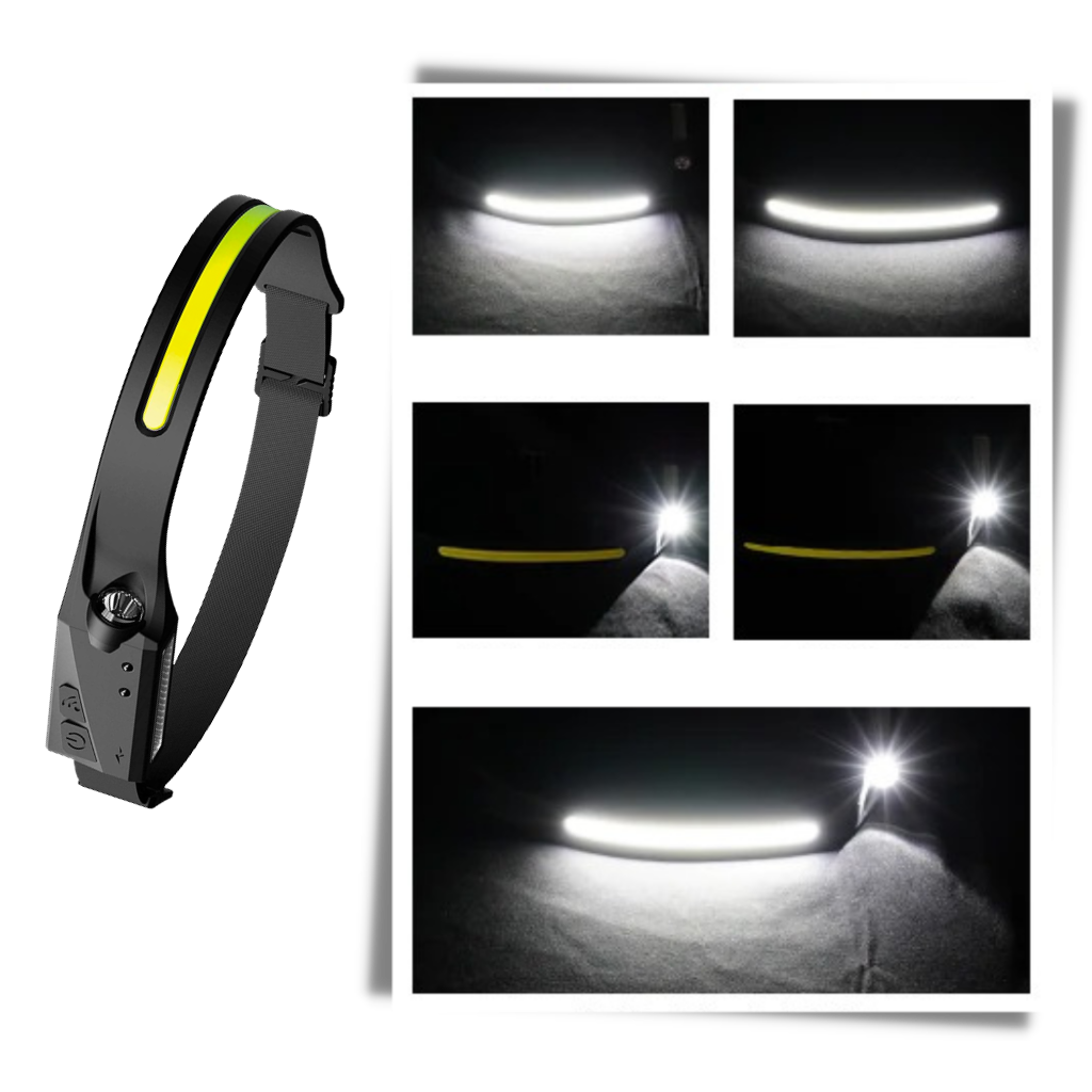 Oppladbar LED-hodelykt