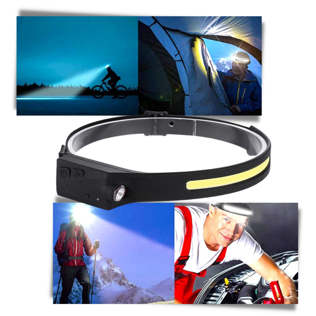 Oppladbar LED-hodelykt
