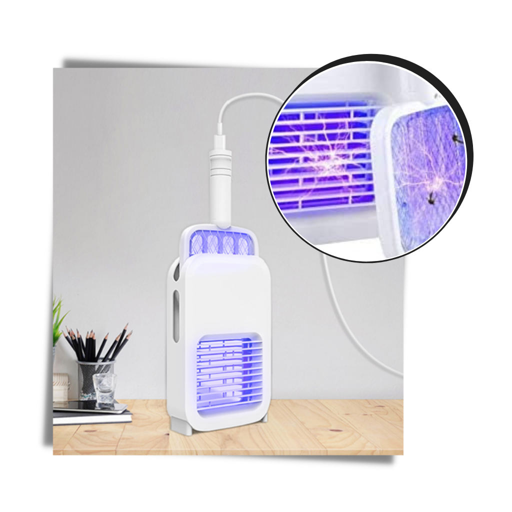Oppladbar elektrisk LED-myggsmekker