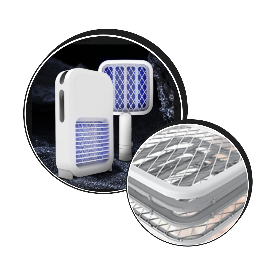 Oppladbar elektrisk LED-myggsmekker