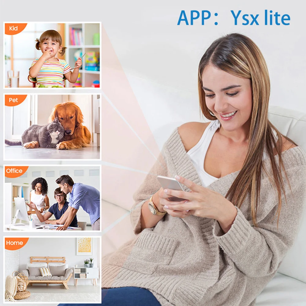 Norvo | Vanntett HD Mini Kamera Med Nattmodus og Vidvinkelobjektiv IP WiFi 1080P HD 160° Vidvinkel