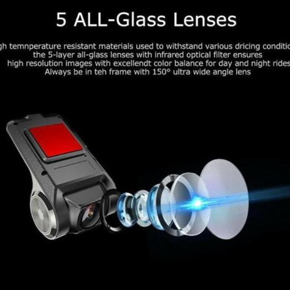 Norvo | Bilkamera Front/Rear Dual Bil Dash Cam Overvåkning