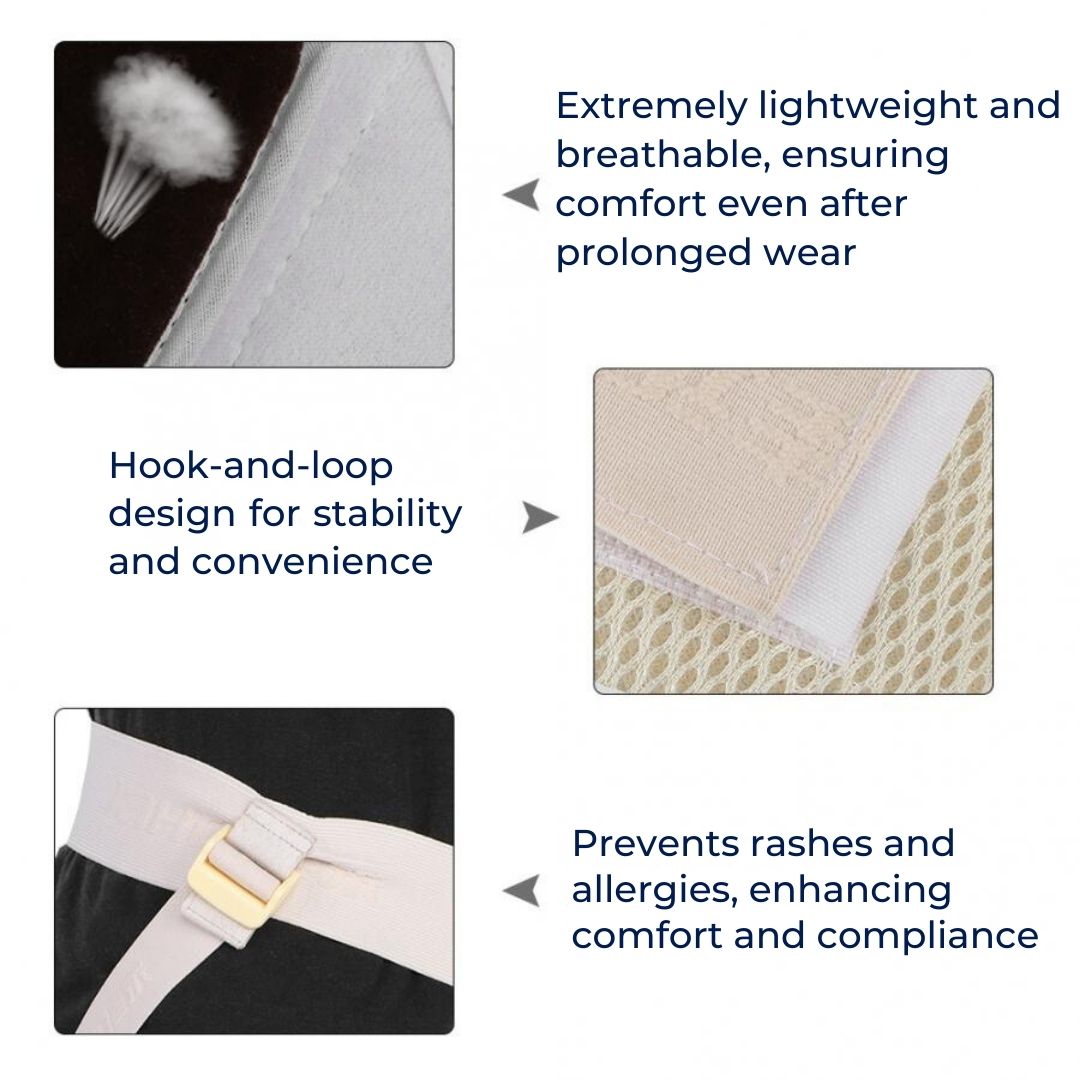 Norvo | Justerbart lyske brokk støttebelte for menn | Komfortabelt pustende brokk støtte for å forbedre mobiliteten