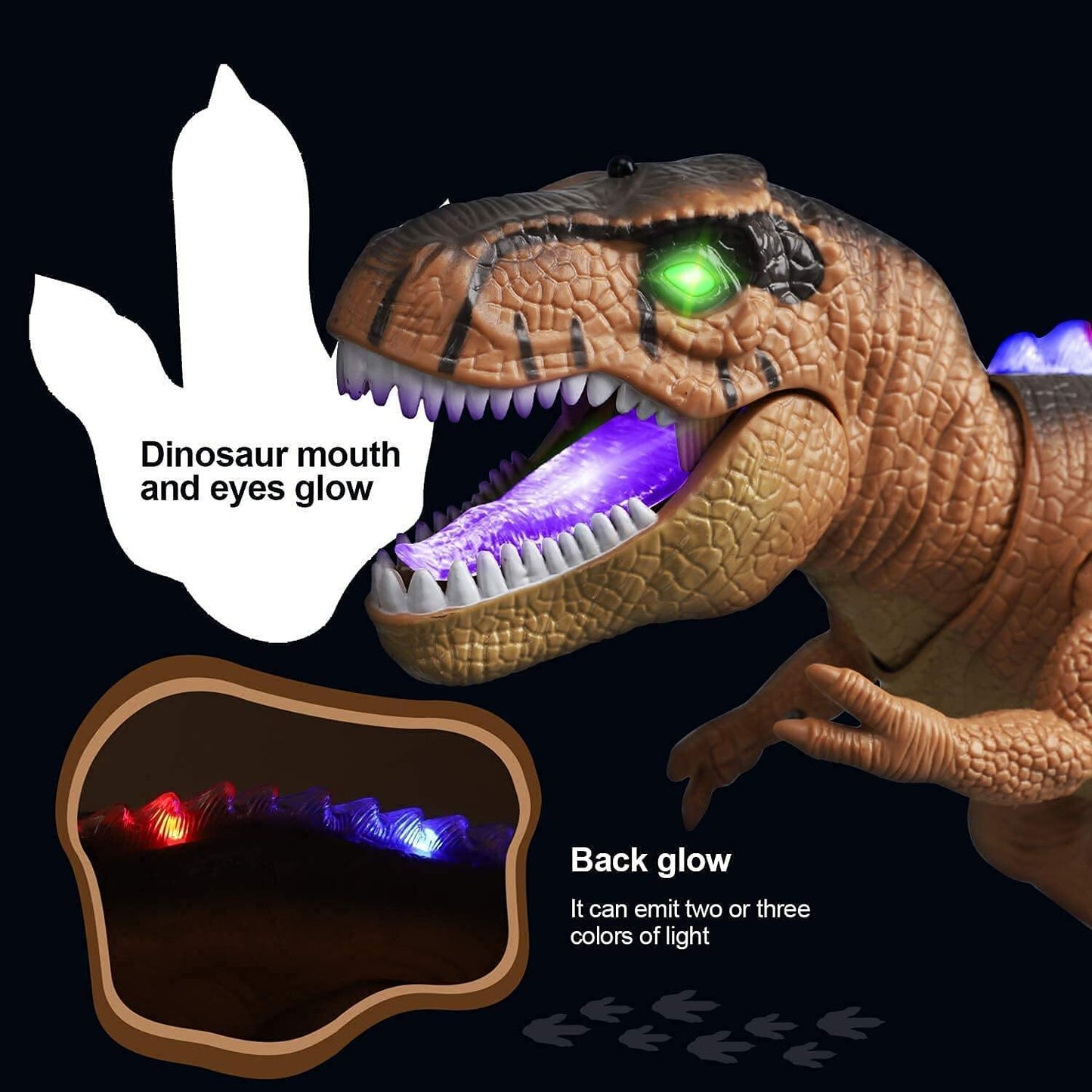 Norvo | Kontroller T-Rex dinosauren med LED-belysning