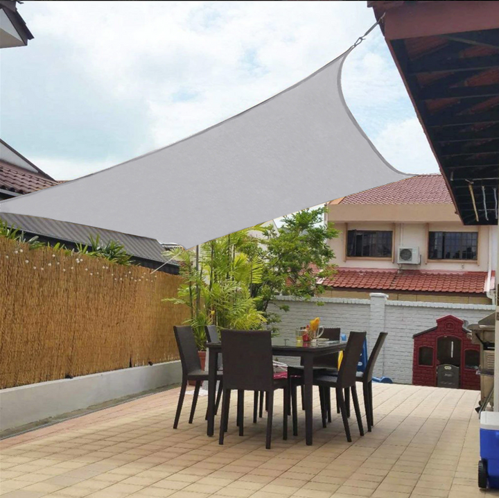 Norvo | Vanntett Solskjerm – UV-beskyttelse for Balkong, Hage eller Terrasse (Trekantet eller Firkantet)
