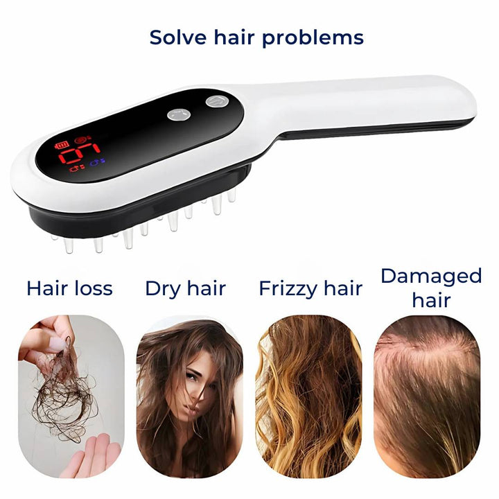 RevitalHair Elektrisk Hårkam for Hårvekst | Anti Hårtap Enhet - for Hårtynning - Hodebunnsmassasje - Hårvekst Norvo