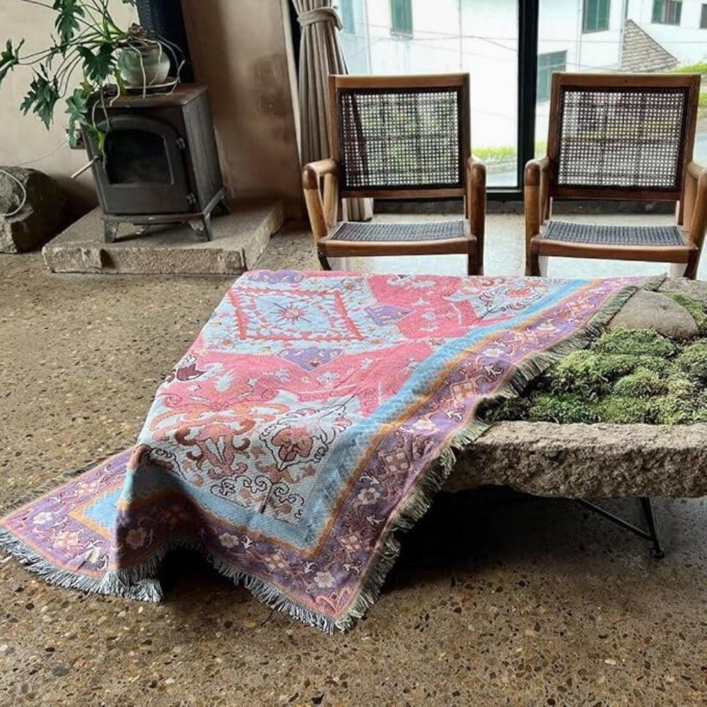 Norvo | Bohemsk Aztek Tapet Kaste Sofa Teppe