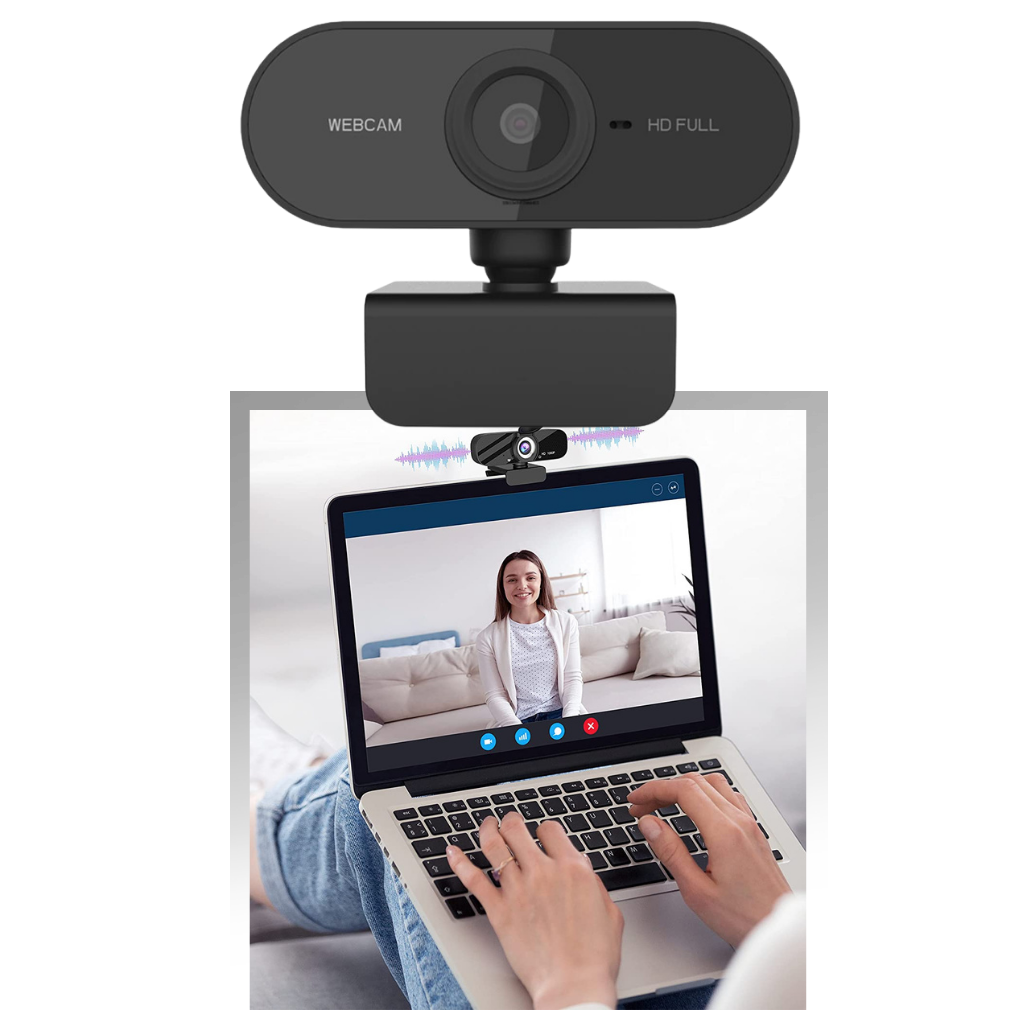 Roterende 1080p HD USB-webkamera med mikrofon