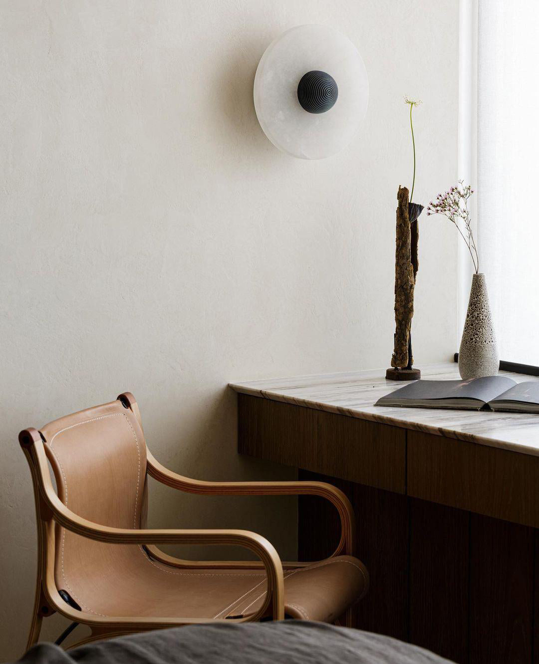Norvo | Designer Vegglampe med Marmor Detalj