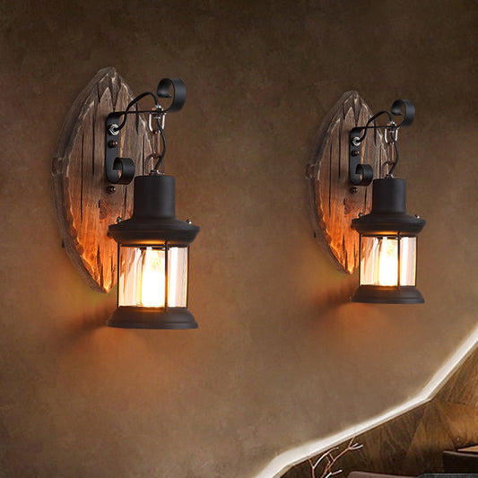 Norvo | Vintage Rustic Vegglampe | Autentisk Design, Varm Belysning & Ideell for Hjemmedekorasjon