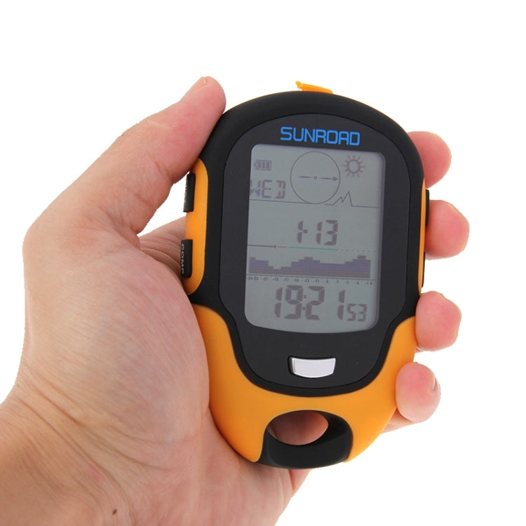 Norvo | SUNROAD Multi-Funksjon LCD Digital Høyde med Kompass & Barometer & Termometer & Hygrometer & Værmelding & LED Lommelykt og Klokke