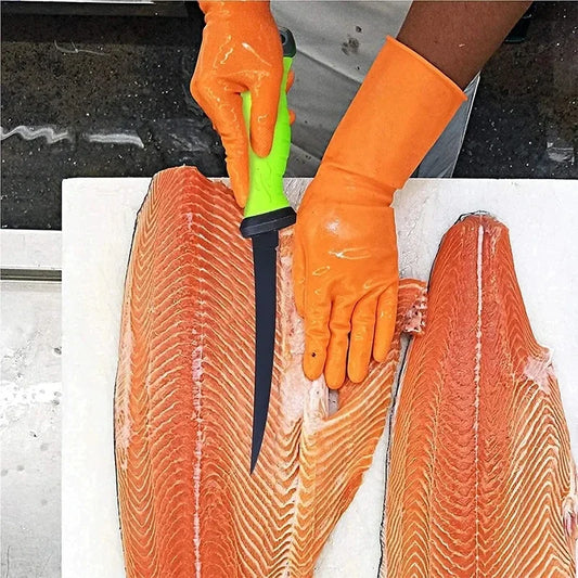 Norvo | Rustfritt stål filé- og utbeining kniv - Multifunksjonell kjøttkniv, slakterkniv, fruktskærer - Kjøkkenkniv for fisk