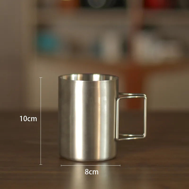 Norvo | 304 rustfritt stål hengende øre kaffe filtertasse - Bærbar håndvaskefilter med filterpapir, filterfritt traktorsystem kaffeutstyr
