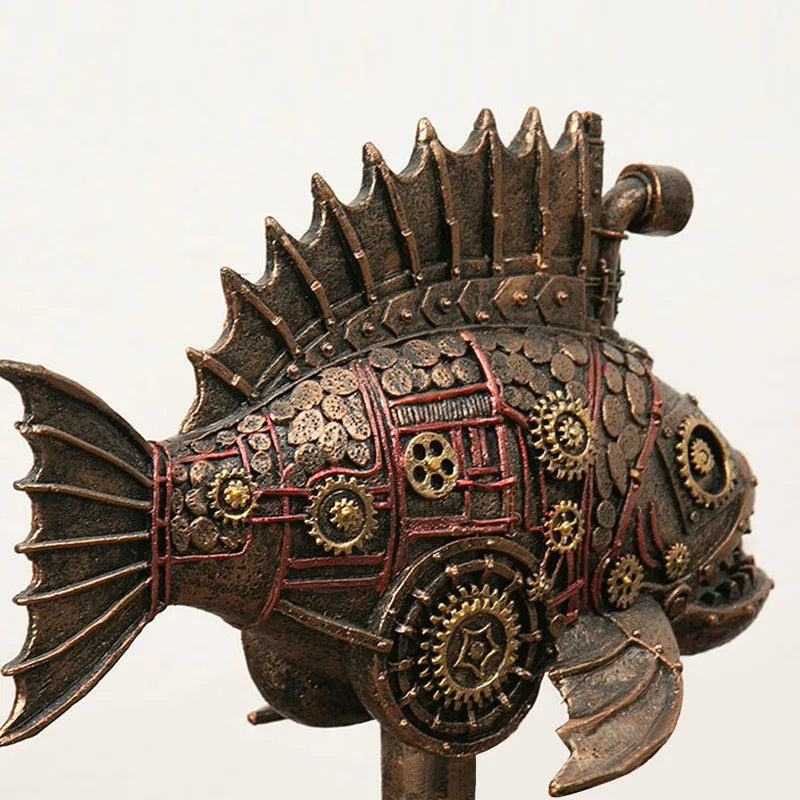 Norvo | Steampunk Mekanisk Blackfish Figurine