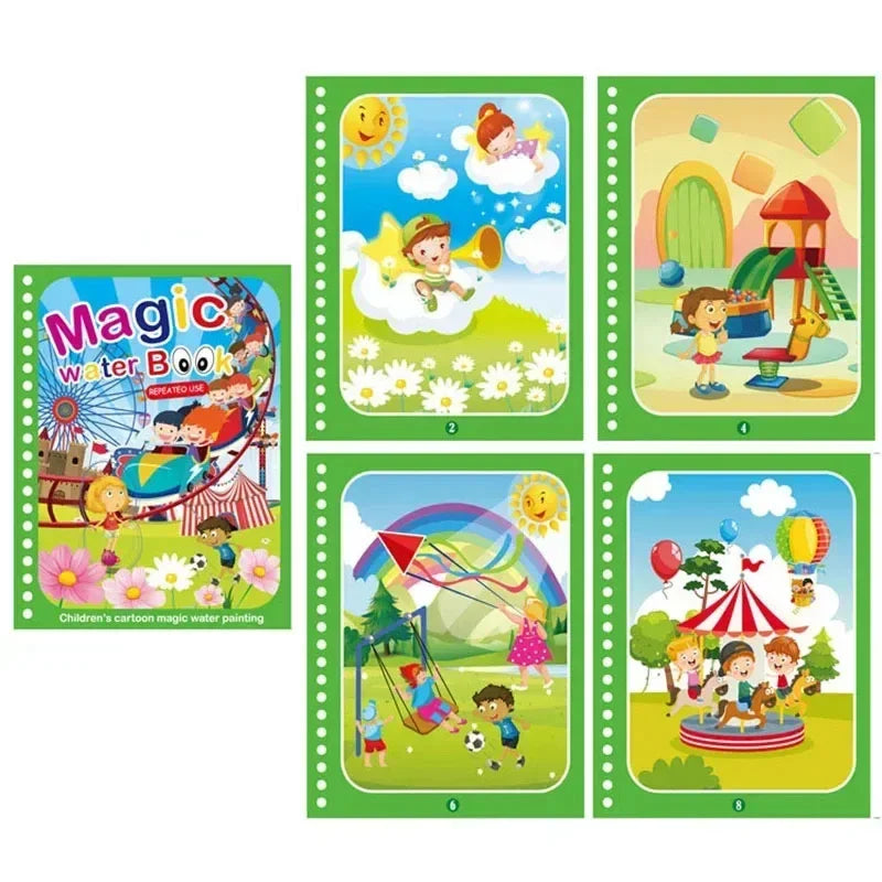 Norvo | Barn Gjenbrukbar Vann Malebok