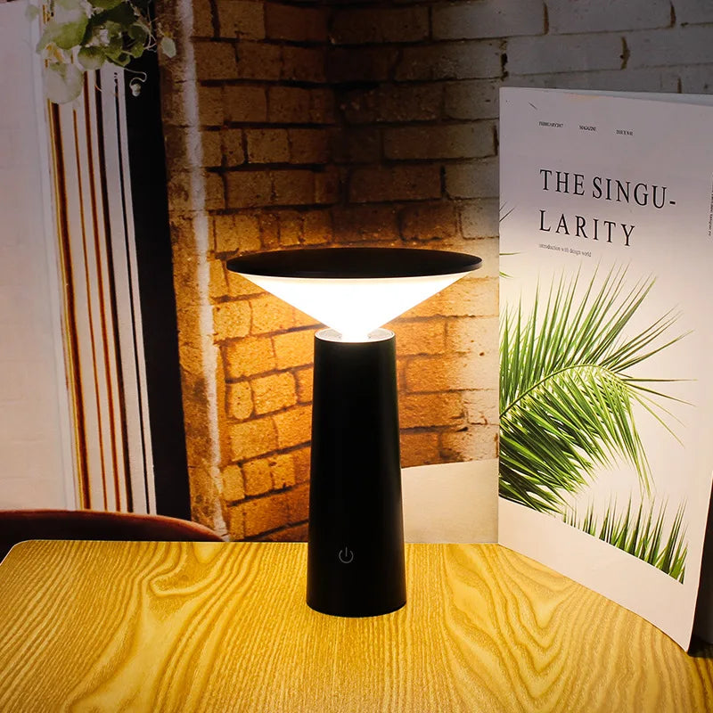 Norvo | – Moderne Touch Bordlampe med USB
