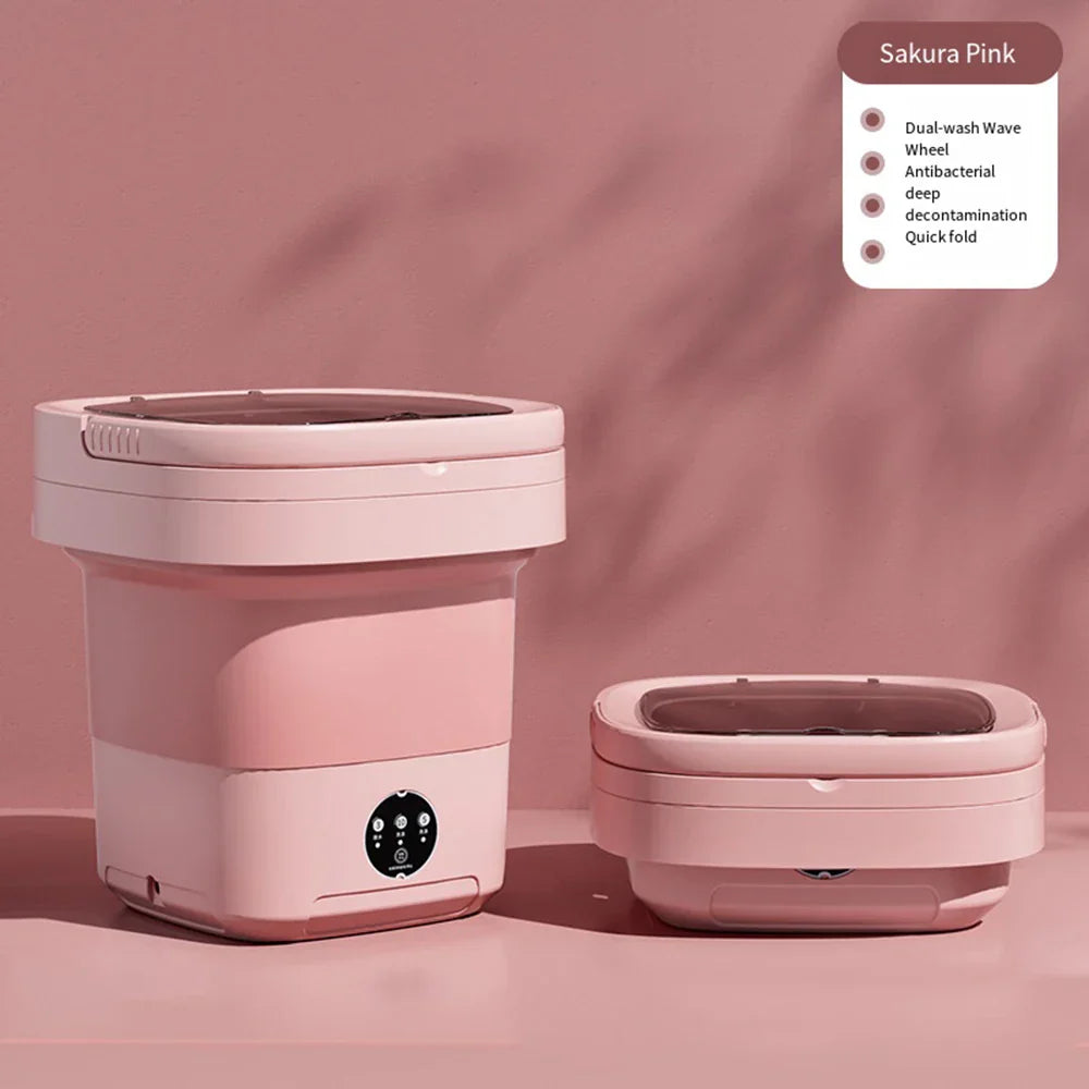 Norvo | Kompakt Sammenleggbar Ultrasonisk Reise Vaskemaskin