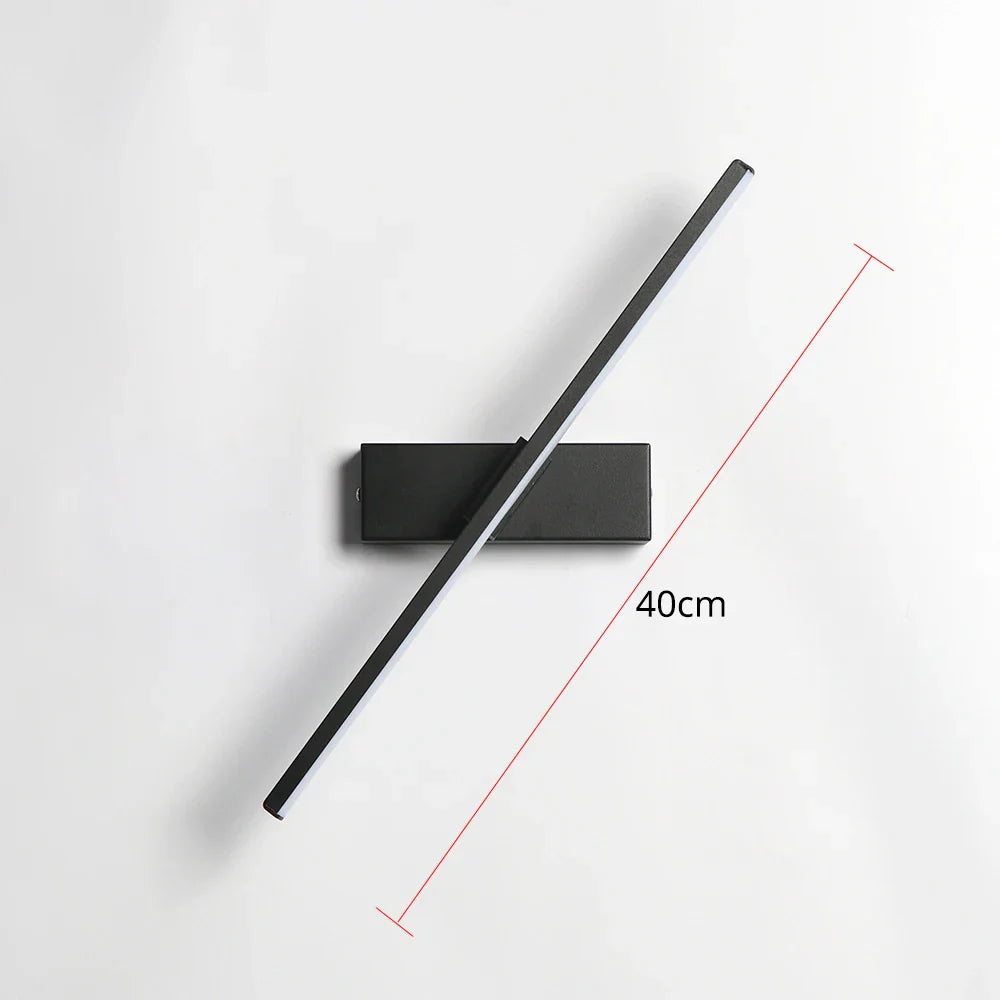 Norvo | AuroLite Justerbar LED Vegglampe | 330° Svingbar | Moderne Design for Soverom & Stue | Aluminium