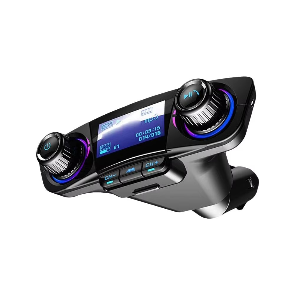 Norvo | Bluetooth 5.0 Car FM transmitter with dual USB charger and LED display