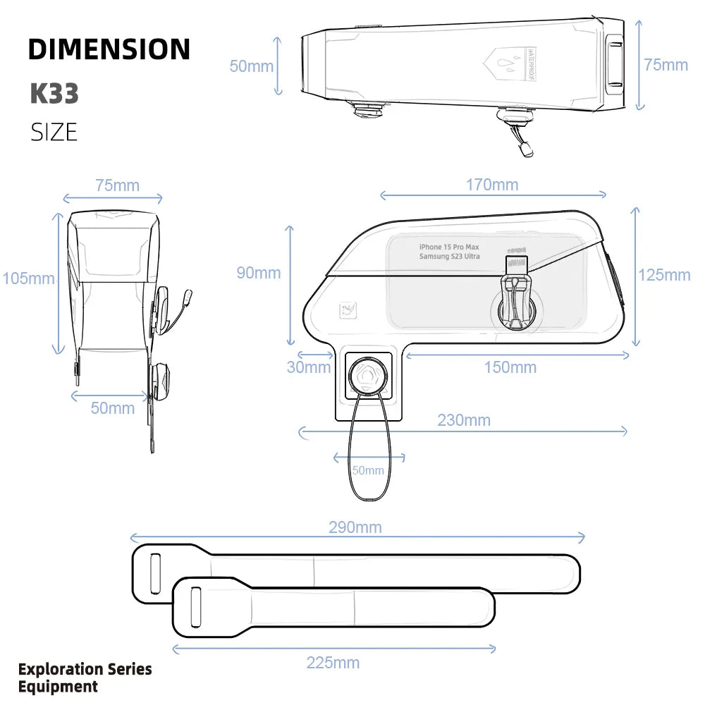 Norvo | Magnetisk Vanntett Sykkelveske