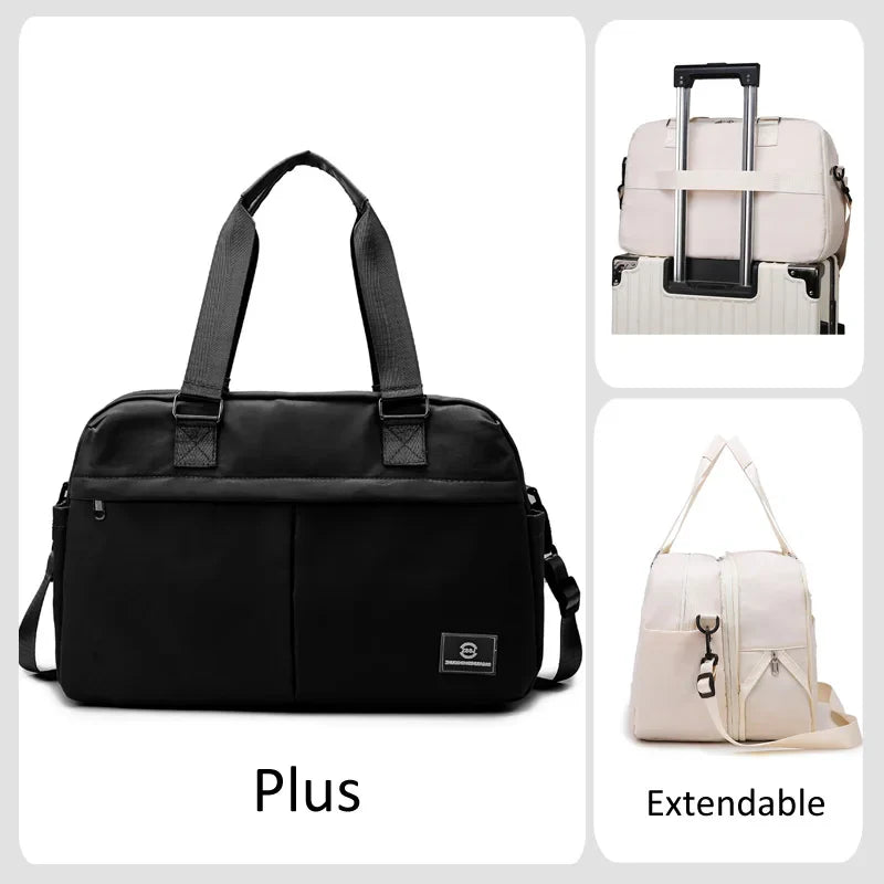 Norvo | LuganoPack Reisesekk Stor | Utskiftbar & Flerlags | Kabinbagasje & Helgetreiseveske | God plass til oppbevaring