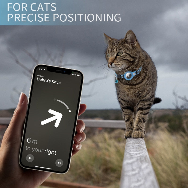 AirTag Kat Sporingskrage - GPS Finder & Anti-Tap