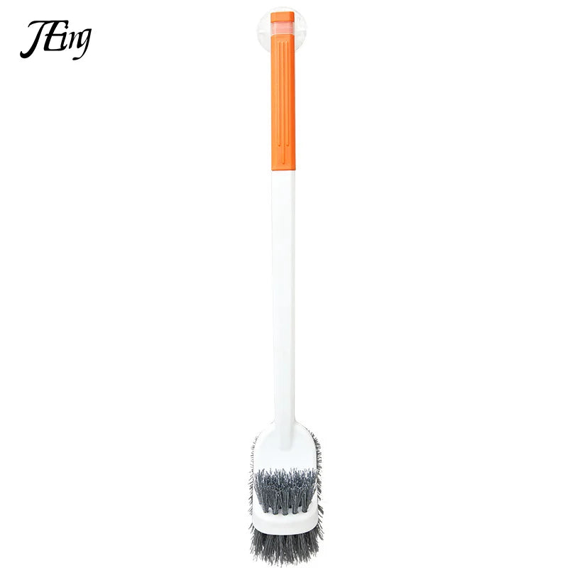 Norvo | CleanTwin WC-børste | Dobbeltsidig toalettbørste med langt håndtak | Dyp rengjøring og hygienisk | Plassbesparende hengende