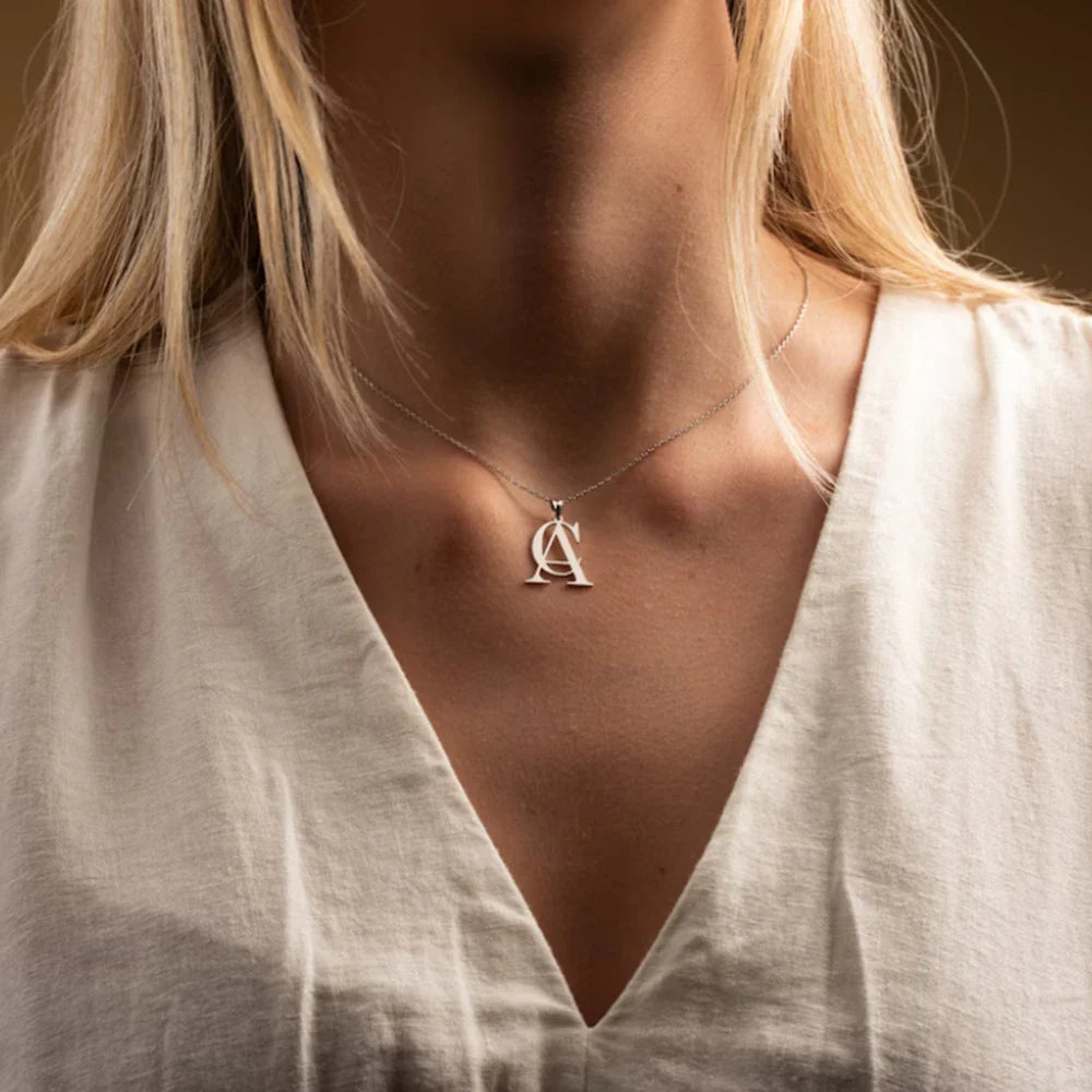 Norvo | Minimal personlig monogram halskjede