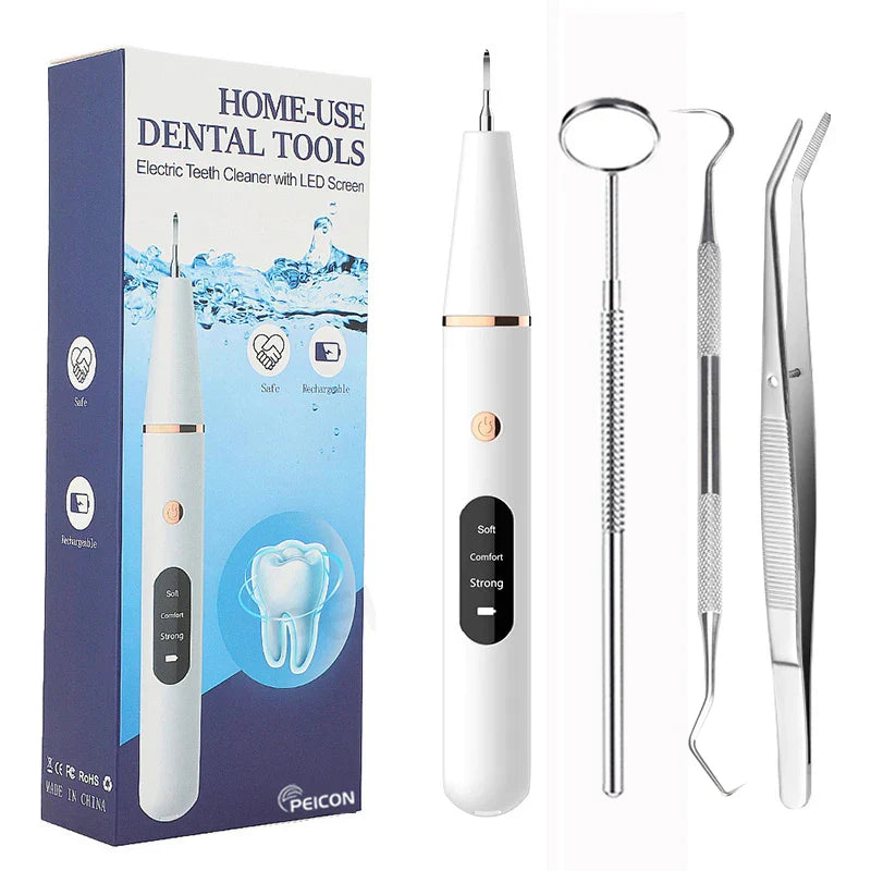 Norvo | SmilePro Ultrasonisk Tannsteinfjerner – Effektiv Plakkfjerner for Hjemmet