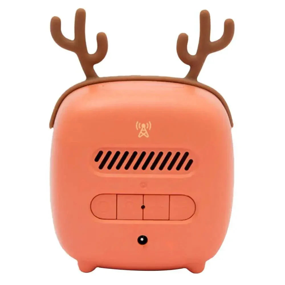 Norvo | Cartoon Bunny LED Alarmklokke med Nattlys – Oppladbar, Søt Digital Skjerm for Barn & Soverom