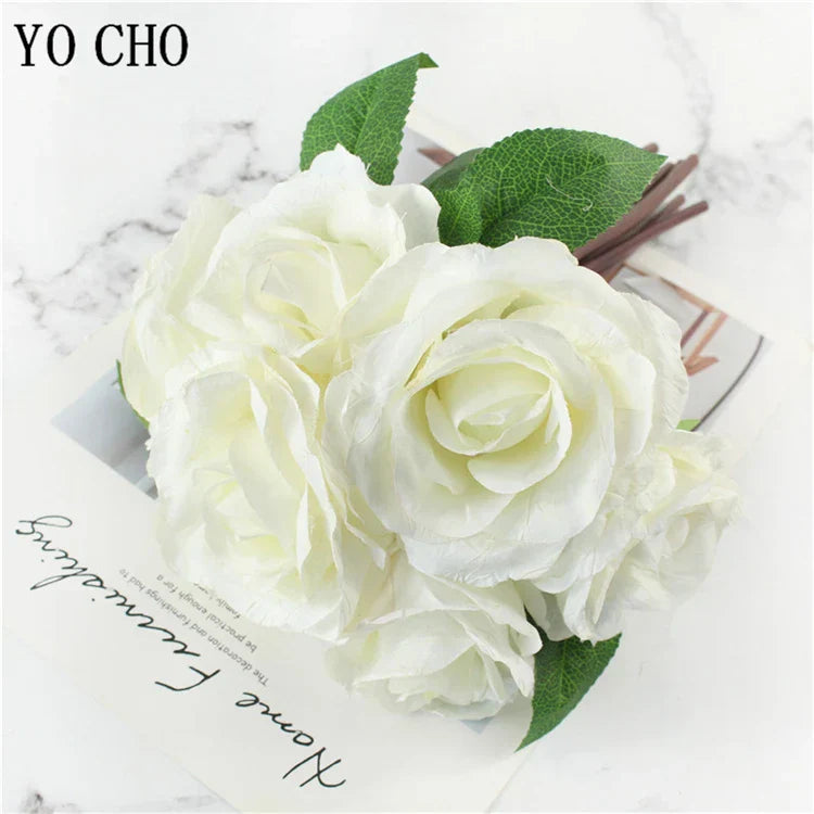 Norvo | Stor Peony Silke Blomsterbukett Sett